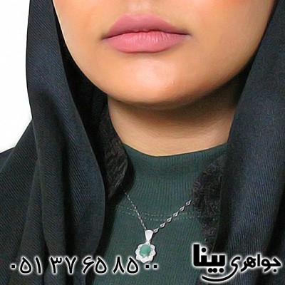 گردنبند زمرد زنانه رادیوم لوکس _کد:8417