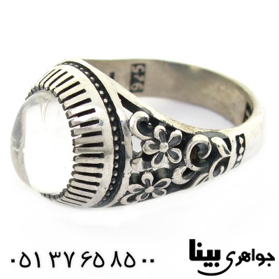 انگشتر در نجف مردانه اسلیمی مدل گلستان _کد:8433