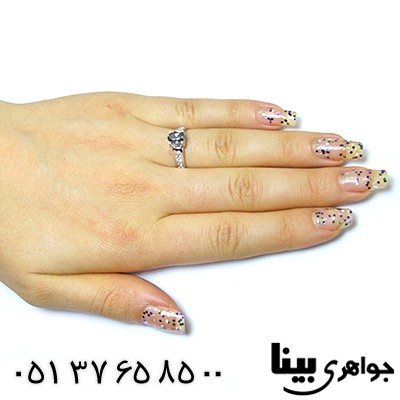 انگشتر توپاز هفت رنگ زنانه رادیوم لوکس _کد:8436