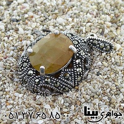 گردنبند یاقوت زرد زنانه مارکازیت هانگ _کد:8446