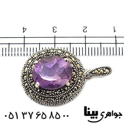 گردنبند آمتیست زنانه مارکازیت هانگ _کد:8452