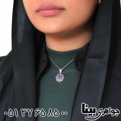 گردنبند آمتیست زنانه مارکازیت هانگ _کد:8473