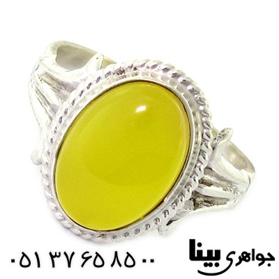 انگشتر عقیق شرف الشمس سنتی _کد:8521