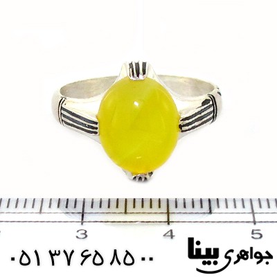 انگشتر عقیق شرف الشمس چهار چنگ _کد:8526