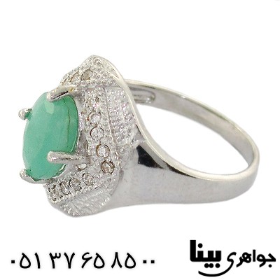 انگشتر زمرد تایلند زنانه رادیوم لوکس _کد:8532