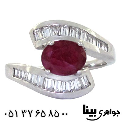 انگشتر یاقوت سرخ زنانه رادیوم لوکس _کد:8542