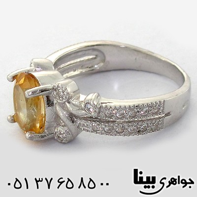 انگشتر سیترین زنانه رادیوم لوکس _کد:8555