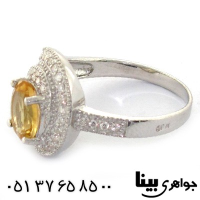 انگشتر سیترین زنانه رادیوم لوکس _کد:8566