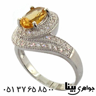 انگشتر سیترین زنانه رادیوم لوکس _کد:8566