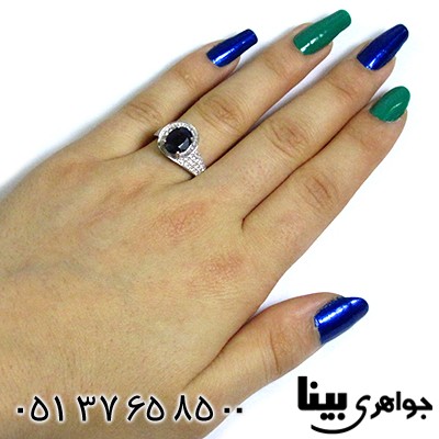 انگشتر یاقوت کبود زنانه رادیوم لوکس _کد:8569