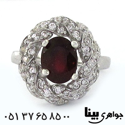 انگشتر یاقوت سرخ مرغوب زنانه رادیوم لوکس _کد:8572