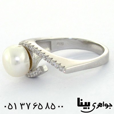 انگشتر مروارید زنانه رادیوم لوکس مدرن _کد:8588