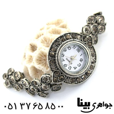 ساعت حدید زنانه طرح مارکازیتی دایره ای _کد:8605