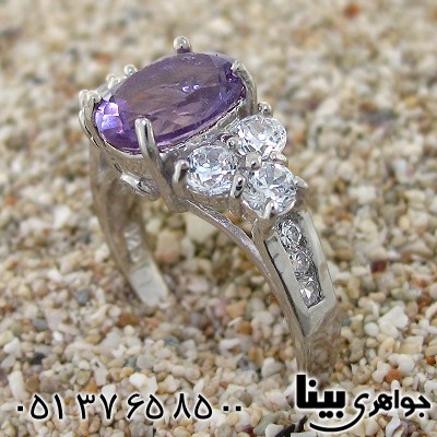 انگشتر آمتیست زنانه رادیوم لوکس مدل شهلا _کد:8623