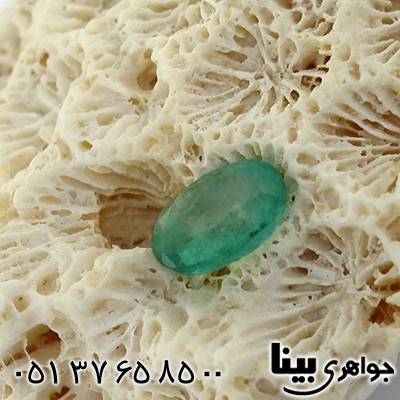 نگین انگشتر زمرد زامبیا زلال و شفاف _کد:8633