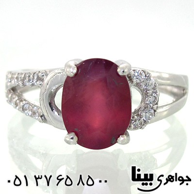 انگشتر یاقوت سرخ زلال زنانه رادیوم لوکس _کد:8635