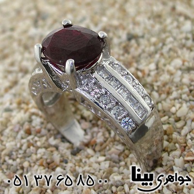 انگشتر یاقوت سرخ برمه زنانه رادیوم لوکس _کد:8636
