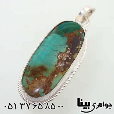 گردنبند فیروزه نیشابوری اصیل مناسب سنگ درمانی _کد:8641