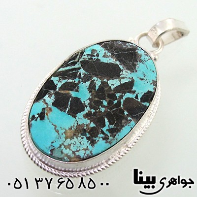گردنبند فیروزه نیشابوری اصیل مناسب سنگ درمانی _کد:8648