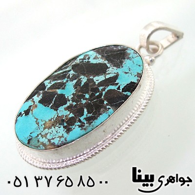 گردنبند فیروزه نیشابوری اصیل مناسب سنگ درمانی _کد:8648