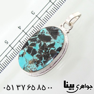 گردنبند فیروزه نیشابوری اصیل مناسب سنگ درمانی _کد:8648