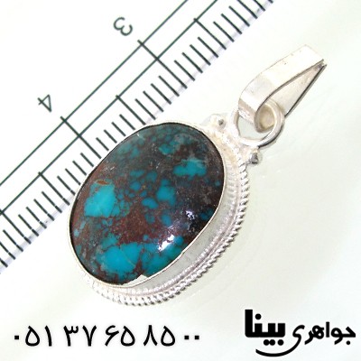 گردنبند فیروزه نیشابوری اصیل مناسب سنگ درمانی _کد:8655
