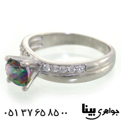 انگشتر توپاز زنانه رادیوم لوکس مدل رینگی _کد:8658