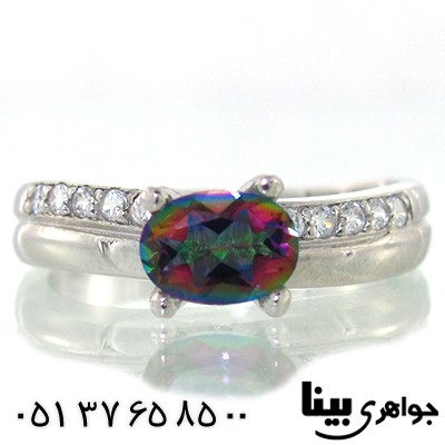انگشتر توپاز زنانه رادیوم لوکس مدل رینگی _کد:8658