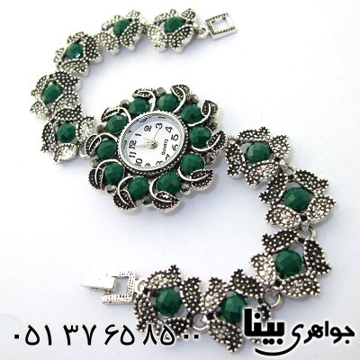 ساعت حدید و نگین سبز زنانه طرح مارکازیتی _کد:8659