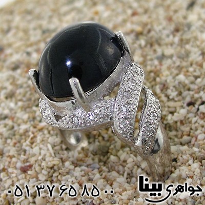 انگشتر یاقوت کبود درشت دامله زنانه رادیوم لوکس یکتا _کد:8674