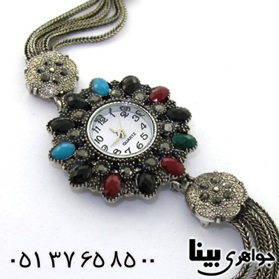 ساعت حدید و چند نگین زنانه طرح مارکازیتی _کد:8681