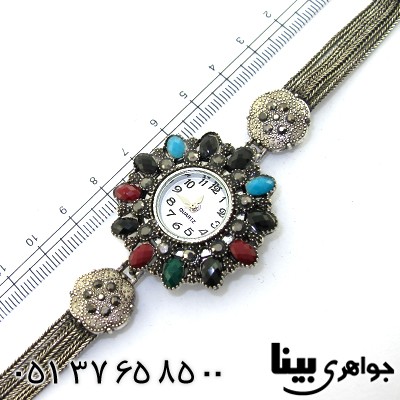 ساعت حدید و چند نگین زنانه طرح مارکازیتی _کد:8681