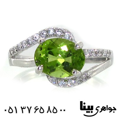 انگشتر زبرجد زنانه رادیوم لوکس شیک _کد:8685