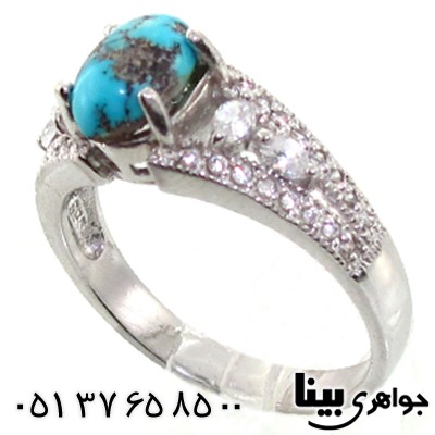 انگشتر فیروزه نیشابوری عالی زنانه رادیوم لوکس _کد:8686