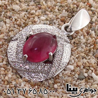 گردنبند یاقوت سرخ خوشرنگ زنانه رادیوم لوکس مدل بیتا _کد:8697