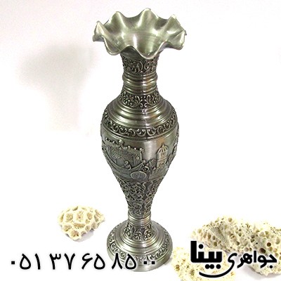 متفرقه گلدان مصور فلزی مدل silver _کد:8702