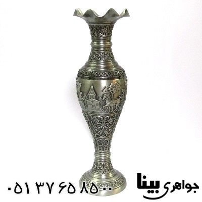 متفرقه گلدان مصور فلزی مدل silver _کد:8702