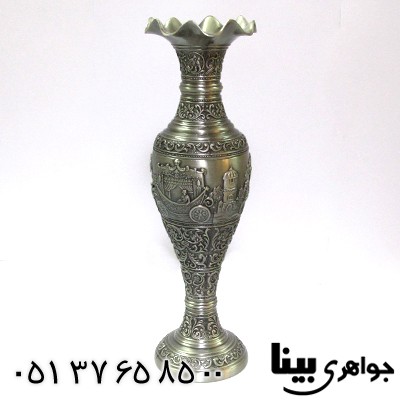 متفرقه گلدان مصور فلزی مدل silver _کد:8702
