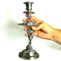 متفرقه شمعدانی فلزی مدل silver فرشته کوچک 