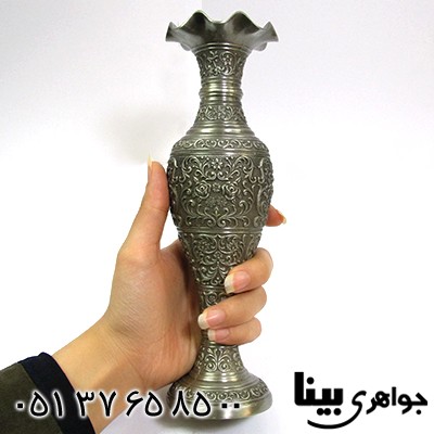 متفرقه گلدان مصور فلزی مدل silver _کد:8730