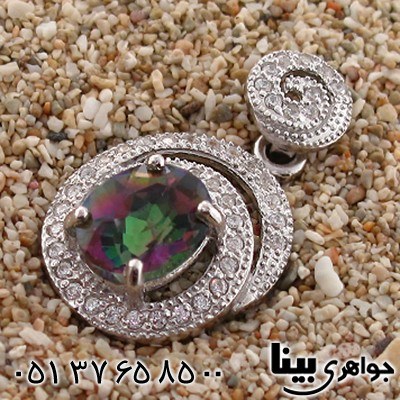 گردنبند توپاز هفت رنگ زنانه رادیوم لوکس مدل رویا _کد:8732