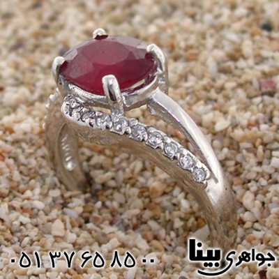 انگشتر یاقوت سرخ آفریقایی عالی زنانه رادیوم لوکس _کد:8733