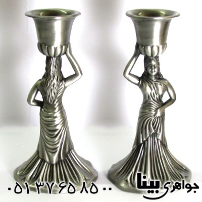 متفرقه شمعدانی فلزی مدل silver آنجلا _کد:8737