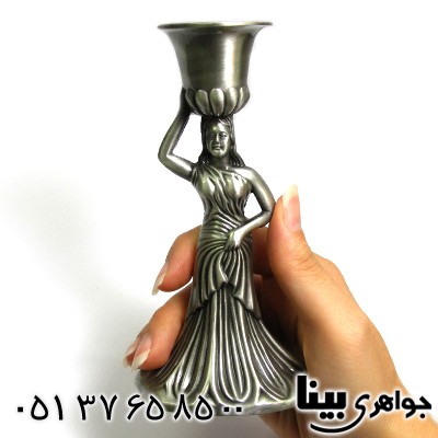 متفرقه شمعدانی فلزی مدل silver آنجلا _کد:8737