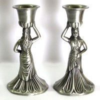 متفرقه شمعدانی فلزی مدل silver آنجلا 