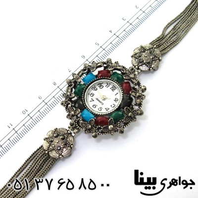 ساعت حدید و چند نگین زنانه طرح مارکازیت _کد:8740