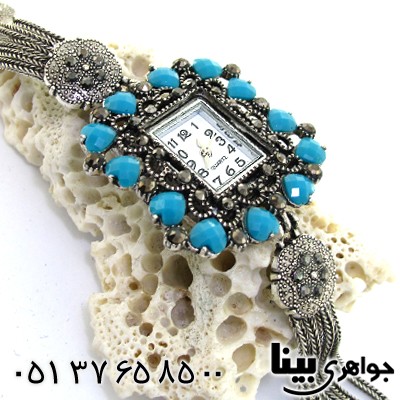 ساعت حدید و نگین آبی زنانه طرح مارکازیتی مدل سولار _کد:8743