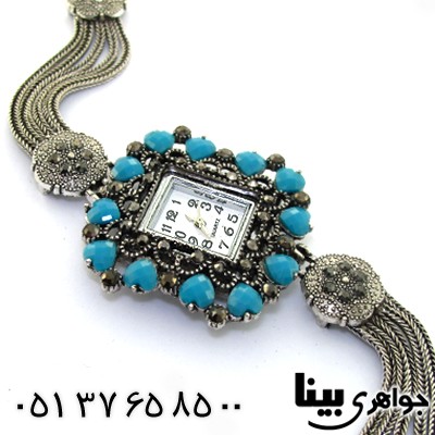 ساعت حدید و نگین آبی زنانه طرح مارکازیتی مدل سولار _کد:8743