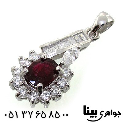 گردنبند یاقوت سرخ خوشرنگ زنانه رادیوم لوکس _کد:8747