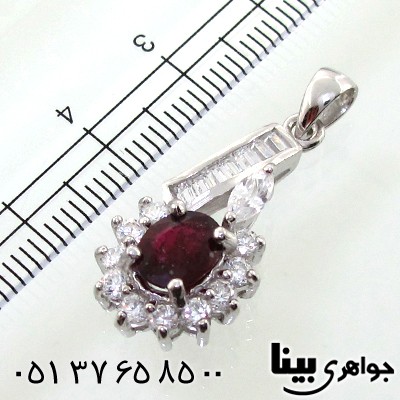 گردنبند یاقوت سرخ خوشرنگ زنانه رادیوم لوکس _کد:8747